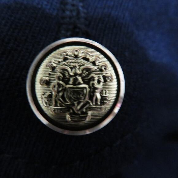 San Francisco Police Department Women Sz S Navy Blue Vintage Cropped Wool Jacket - Picture 5 of 6